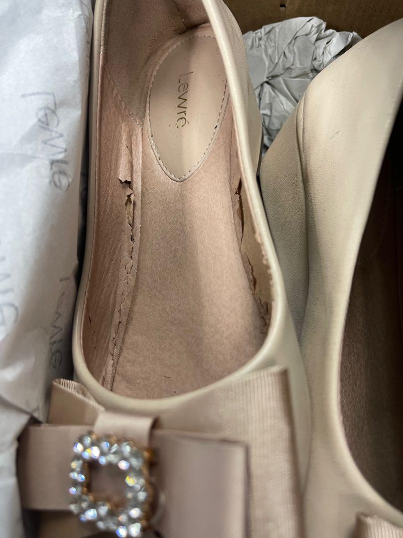 Lewre Nude Size Women S Fashion Footwear Wedges On Carousell