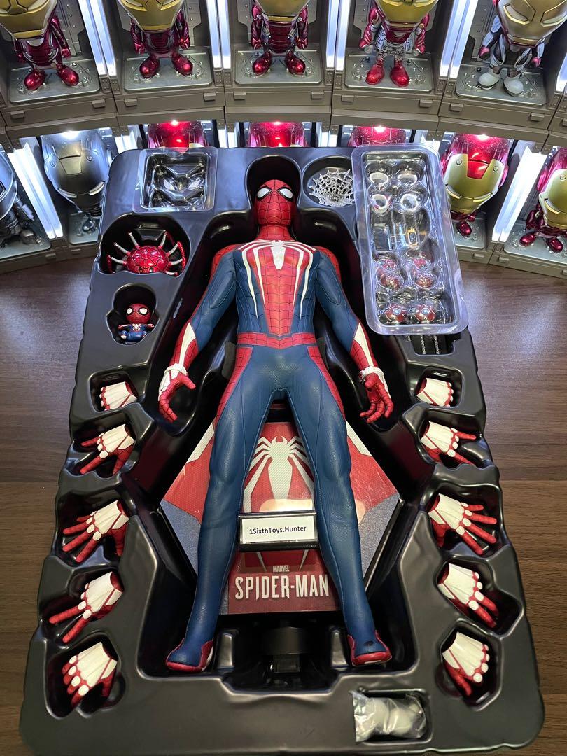 Marvel Ps Spider Man Hot Toys Scale Vgm Spiderman Advanced Suit Collectible Hobbies