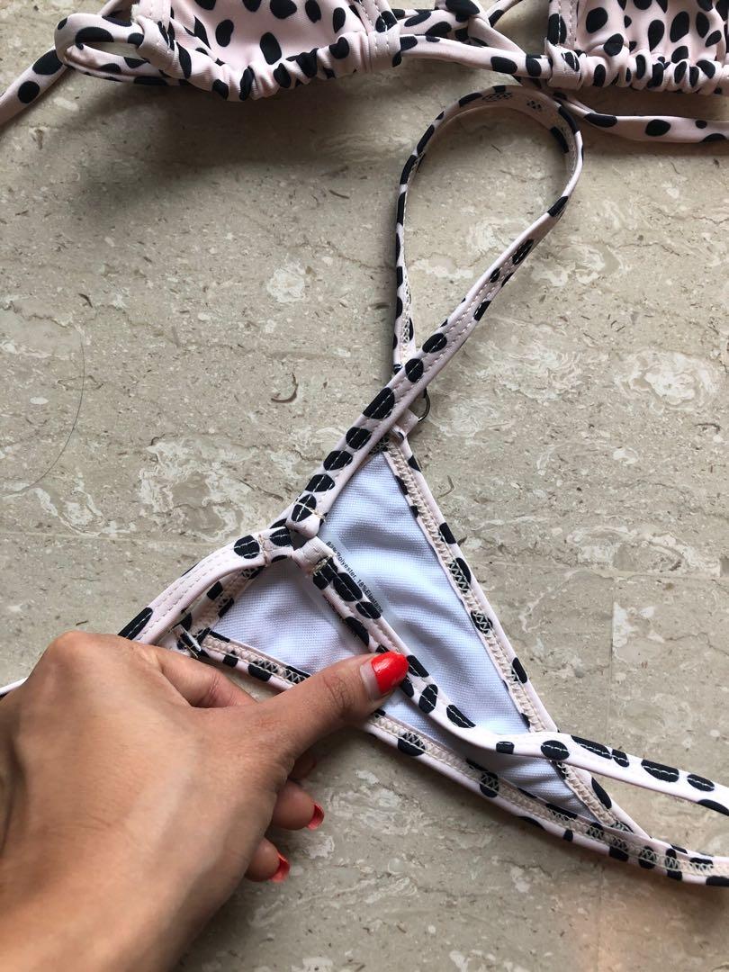 Printed Thong Bikini Set Women S Fashion Swimwear Bikinis
