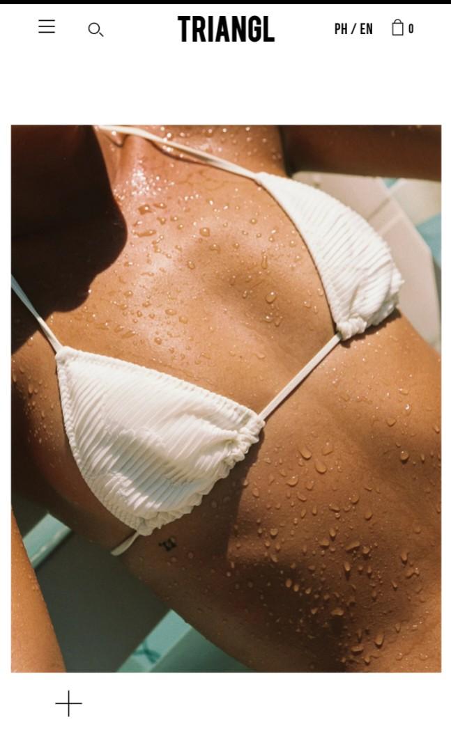 Triangl Bikini Vinca Shell White Women S Fashion Swimwear Bikinis