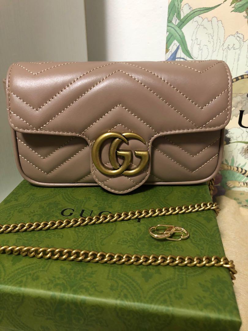 Gucci Marmont Super Mini Nude Pink Women S Fashion Bags Wallets