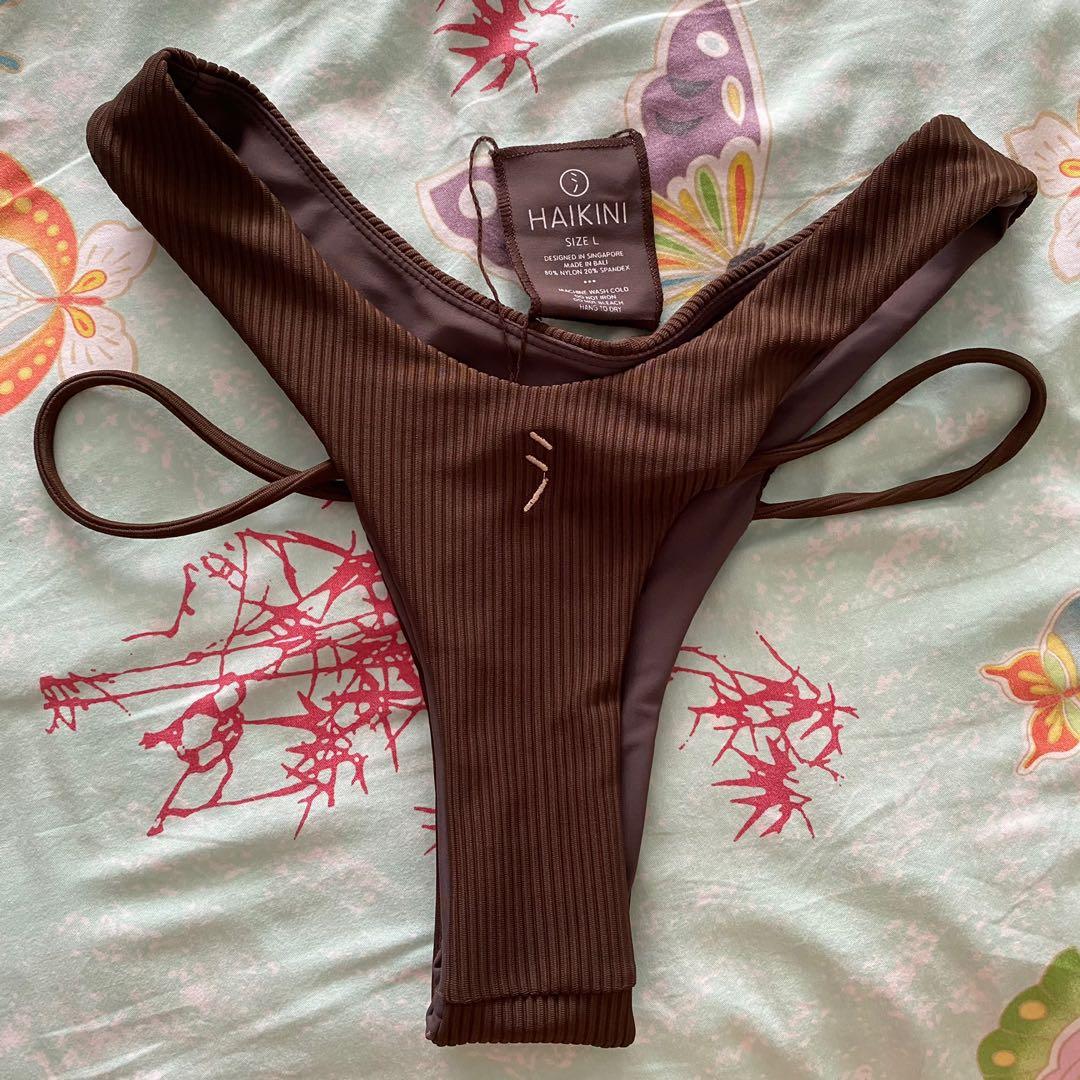 Haikini Custom Bikini M L Beige Brown Top Bottom Women S Fashion
