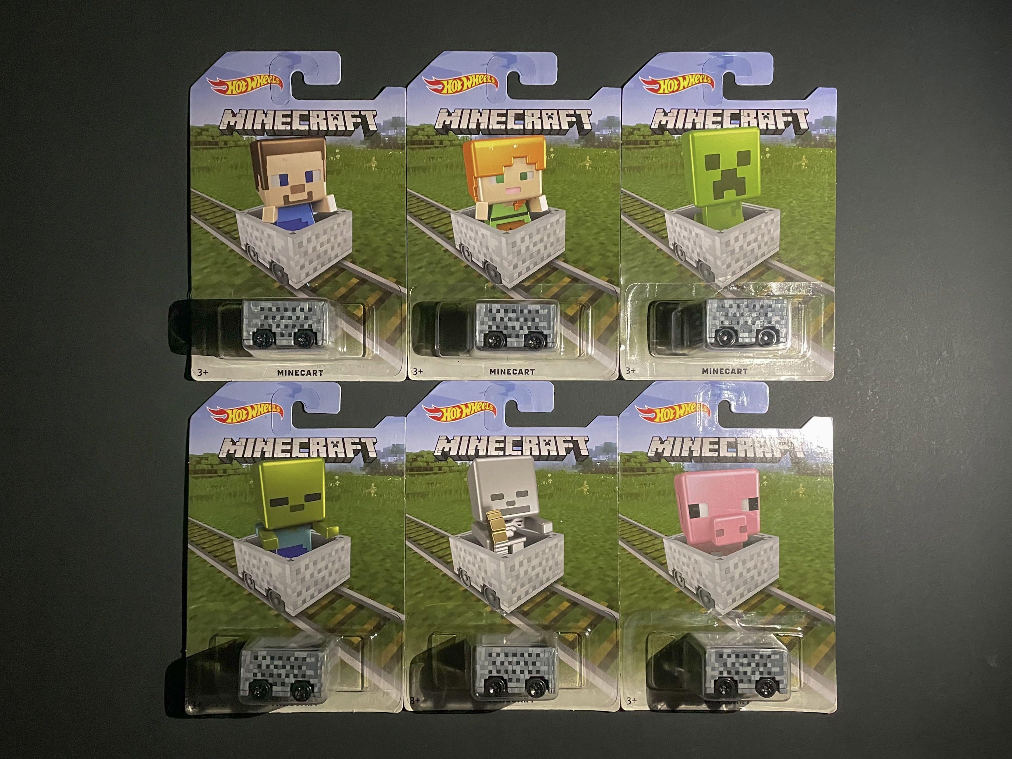 Hot Wheels Minecraft Minecart Set Hobbies Toys Toys Games On Carousell