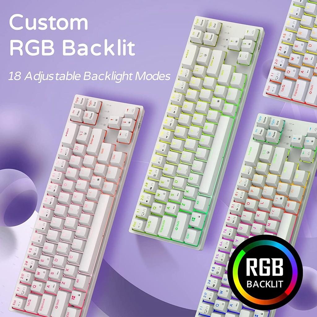 Royal Kludge Rk Plus Rgb Wireless Bluetooth Hot Swappable Mechanical Keyboard Computers