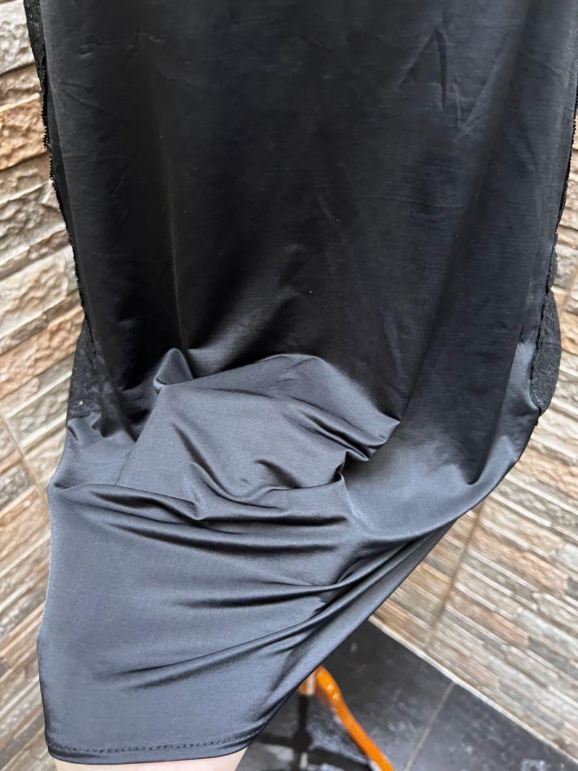 Lingerie Satin Hitam Seksi Vera Wang Baju Tidur Hitam Seksi Fesyen