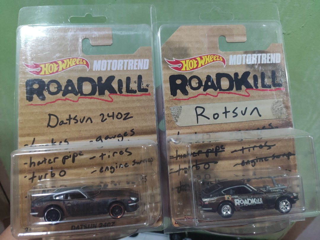 Hot Wheels Roadkill Rotsun And Datsun Set Hobbies Toys Toys Games On Carousell