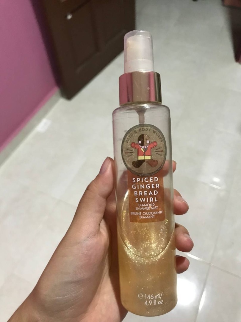 AUTHENTHIC BBW PERFUME SPICED GINGERBREAD SWIRL DIAMOND SHIMMER MIST Beauty Personal Care