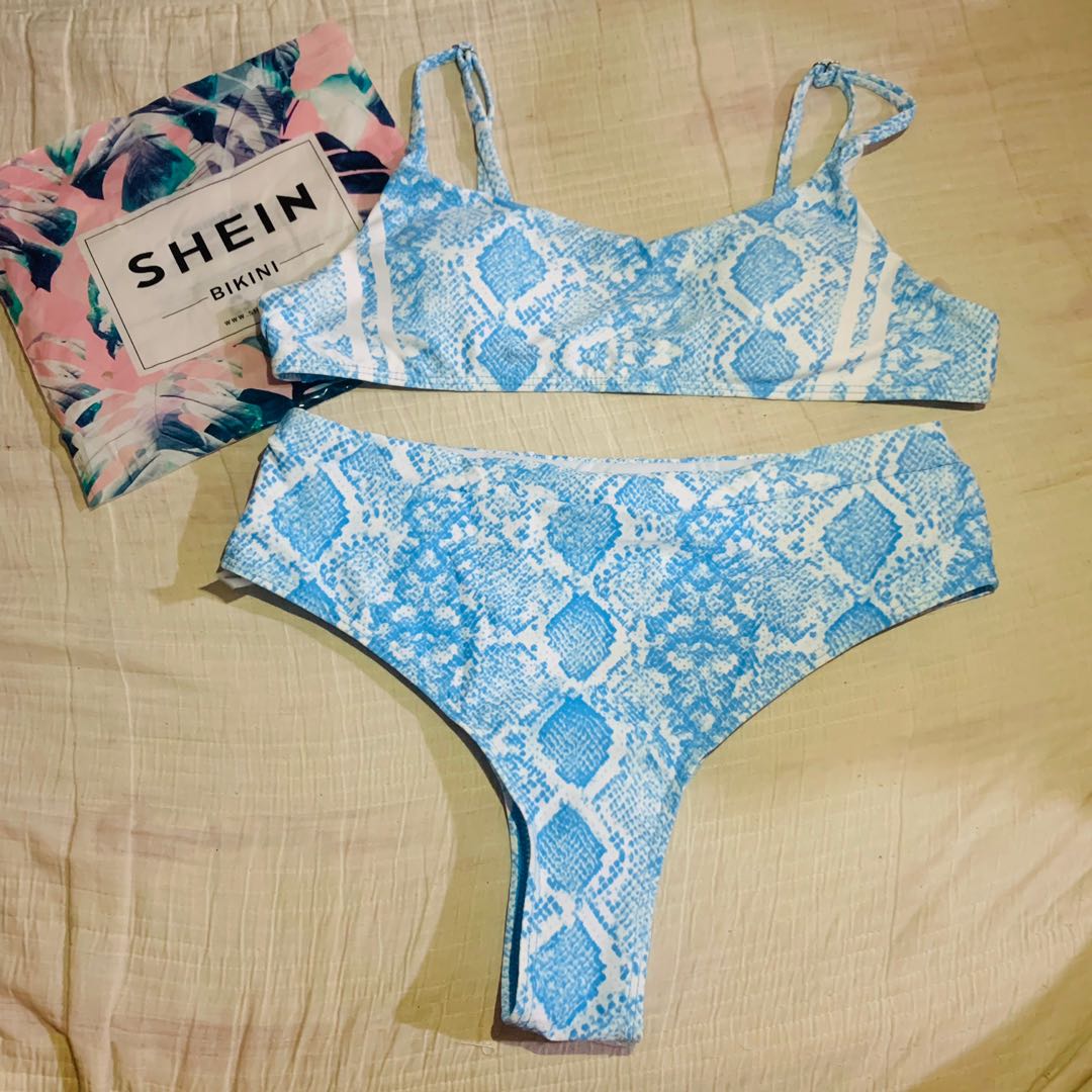 Shein Sexy Snake Skin Bikini Swimsuit Women S Fashion Swimwear