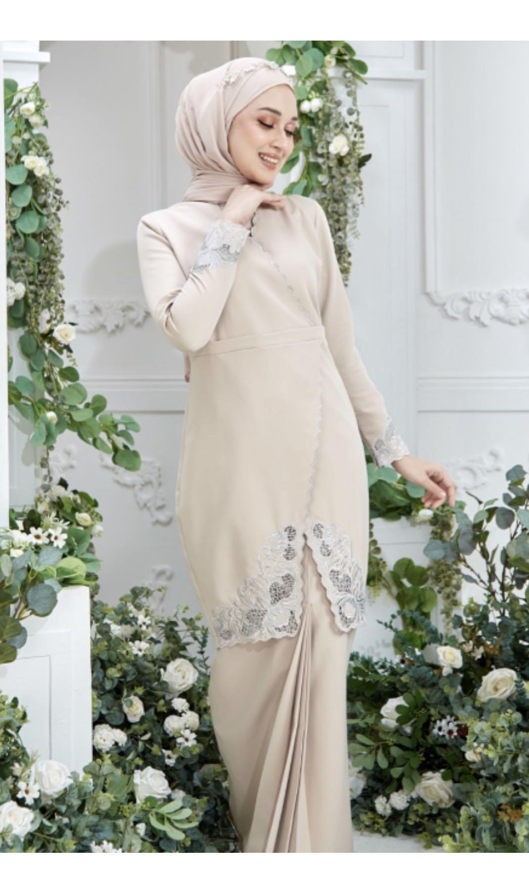 Myravallyn Naima Kurung Nude Women S Fashion Muslimah Fashion Baju