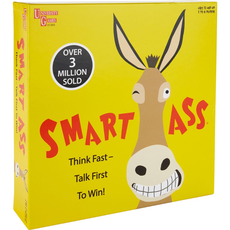 UNIVERSITY GAMES Smart Ass The Ultimate Party Game Tabletop Trivia Game