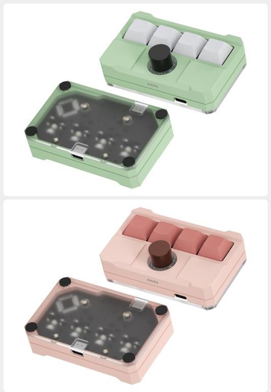 Programmable Key Mechanical Keyboard Macropad With Knob Hot Swap Socket RGB Backlit Macro Pad