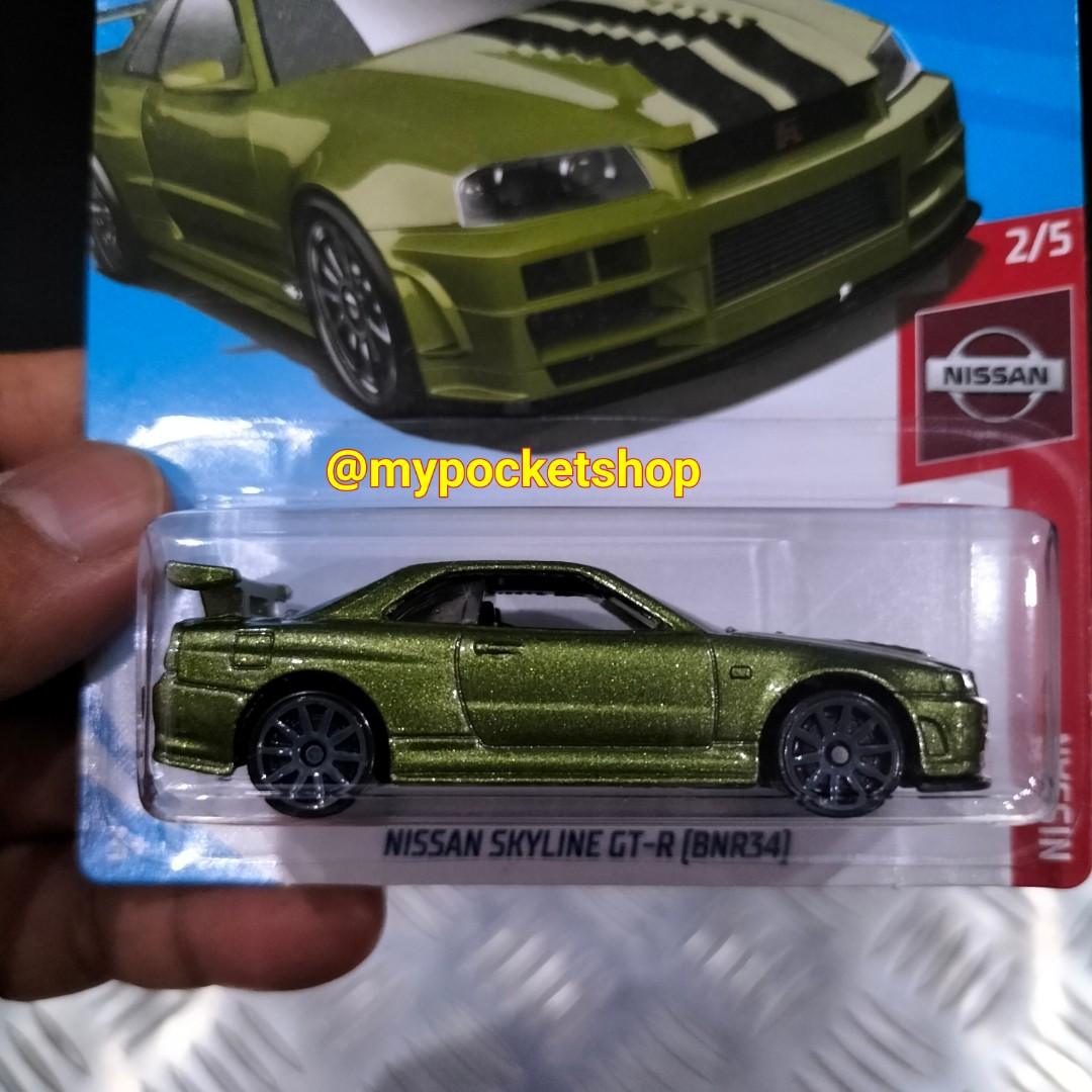 RESERVED Base Variant Hot Wheels NISSAN SKYLINE GT R BNR R Metalflake Olive Green
