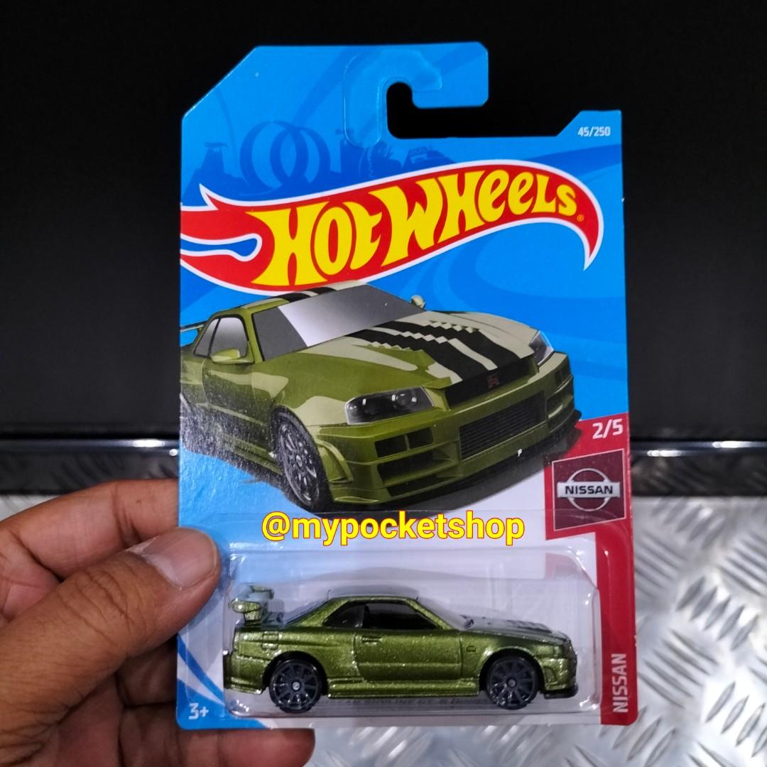 RESERVED Base Variant Hot Wheels NISSAN SKYLINE GT R BNR34 R34 Metalflake Olive Green