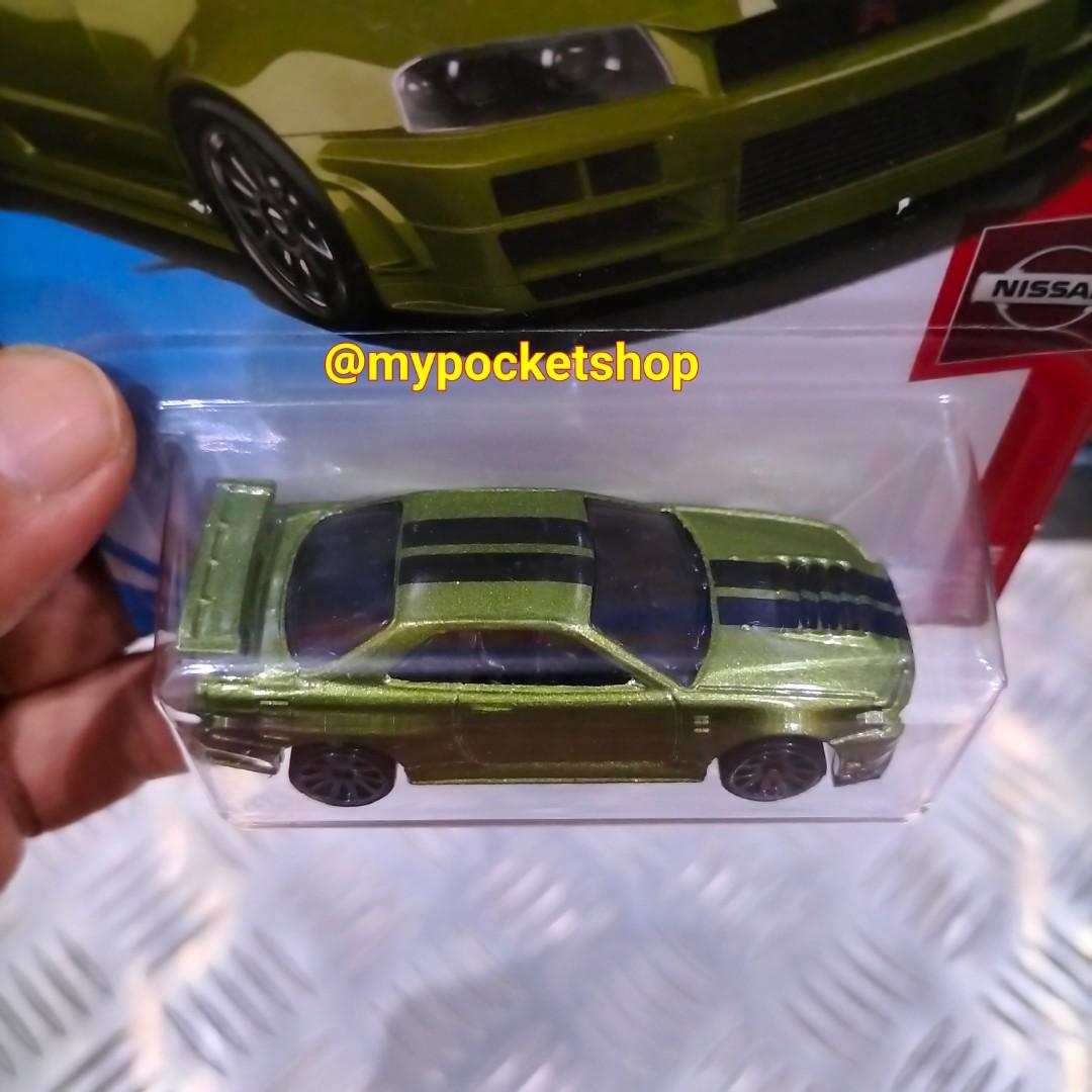 RESERVED Base Variant Hot Wheels NISSAN SKYLINE GT R BNR R Metalflake Olive Green