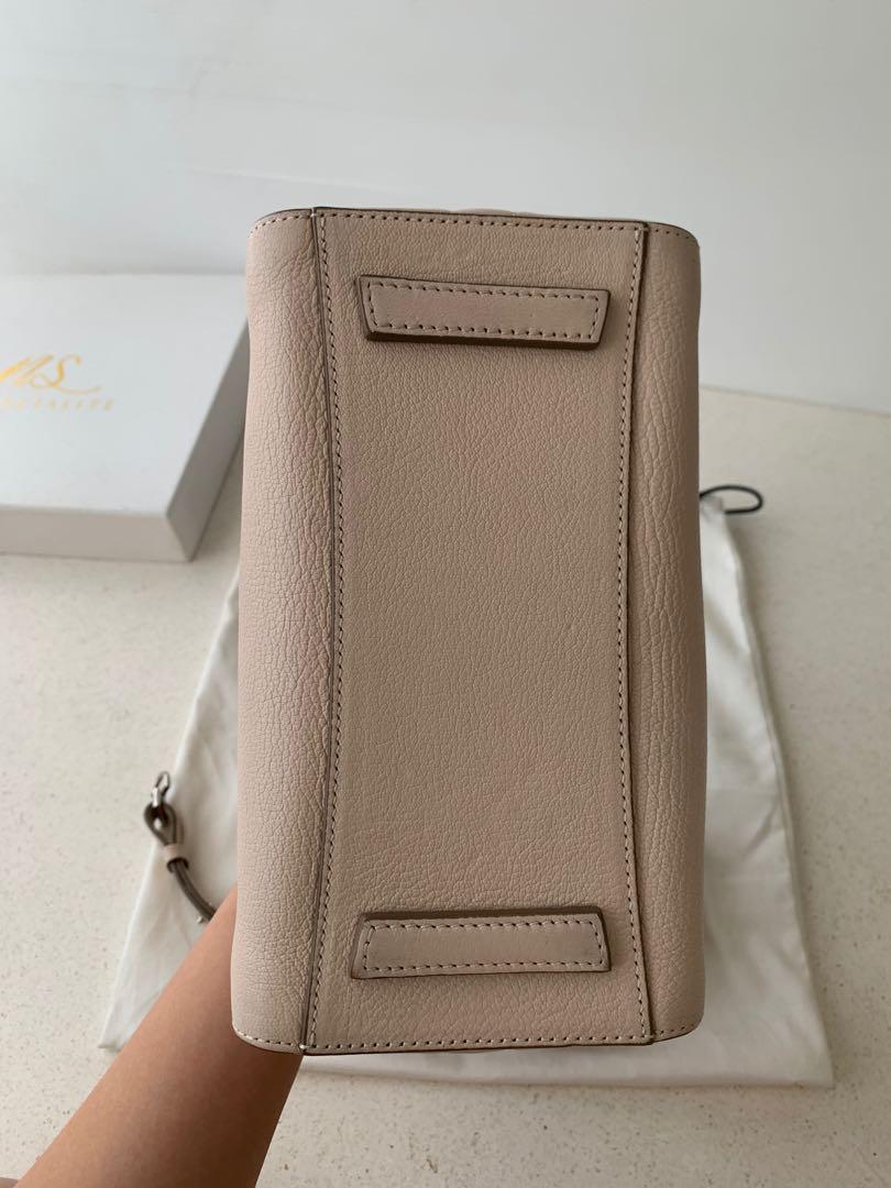 Givenchy Mini Antigona Nude Grained Barang Mewah Tas Dompet Di