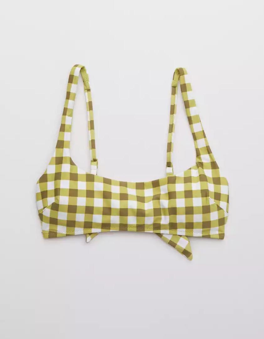 Aerie Tie Back Scoop Bikini Top Merdeka Fesyen Wanita Pakaian