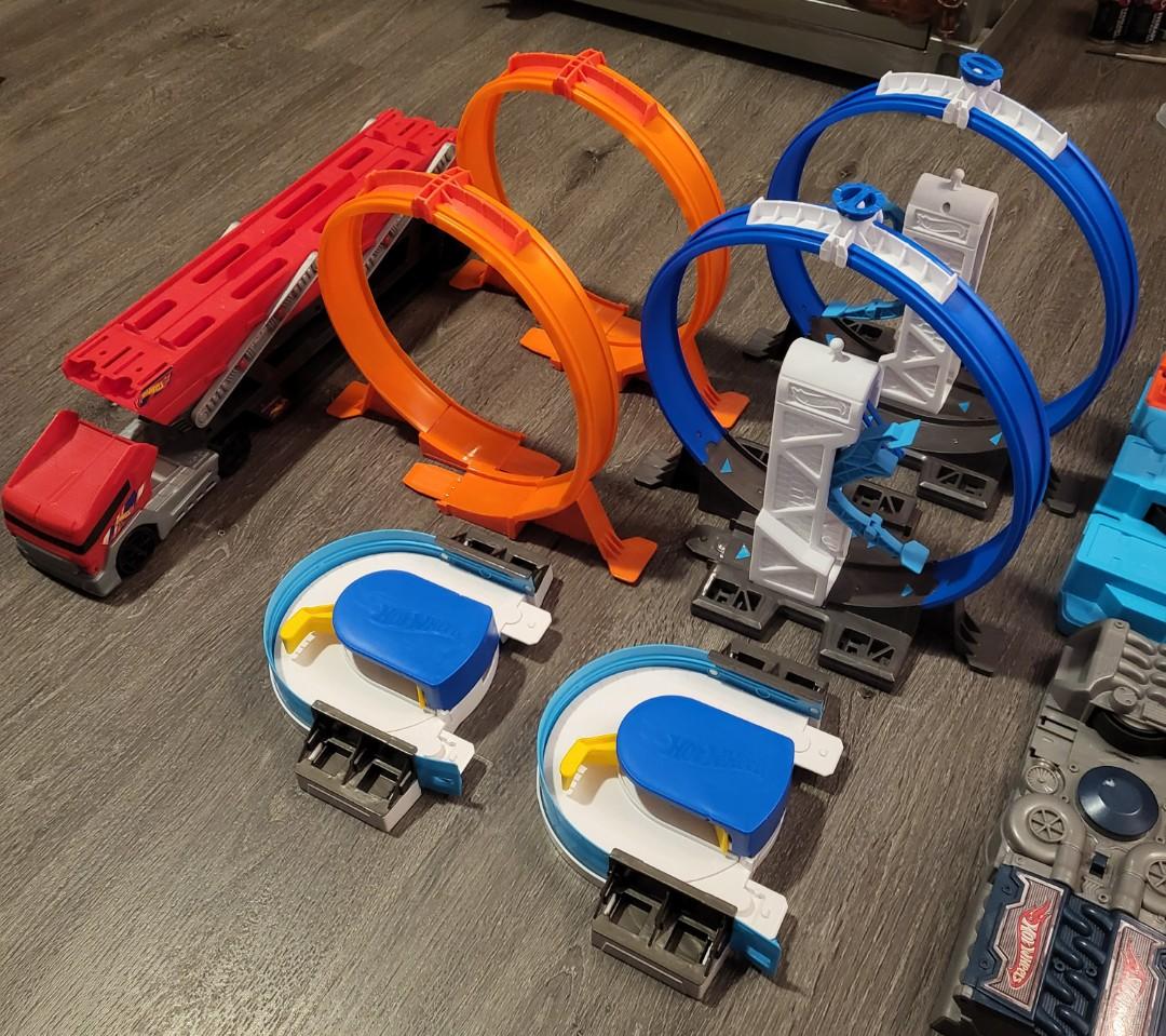 Hot Wheels Track Builder System Booster Loop Launcher Custom Turn Kicker And Tracks Hobbies