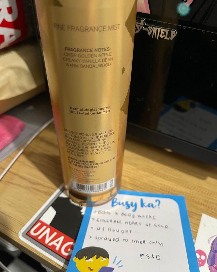 Bbw Gingham Heart Of Gold Beauty Personal Care Fragrance