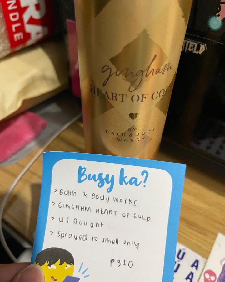 Bbw Gingham Heart Of Gold Beauty Personal Care Fragrance