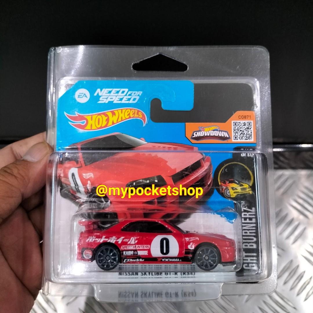 Hot Wheels NISSAN SKYLINE GT R BNR34 R34 Red 0 2016 Hotwheels Nightburnerz Need For