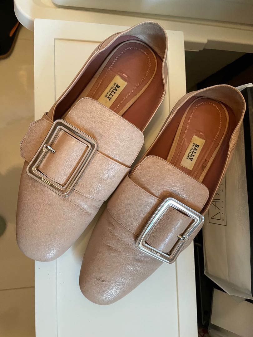 Bally Flats Nude Pink Luxury Sneakers Footwear On Carousell