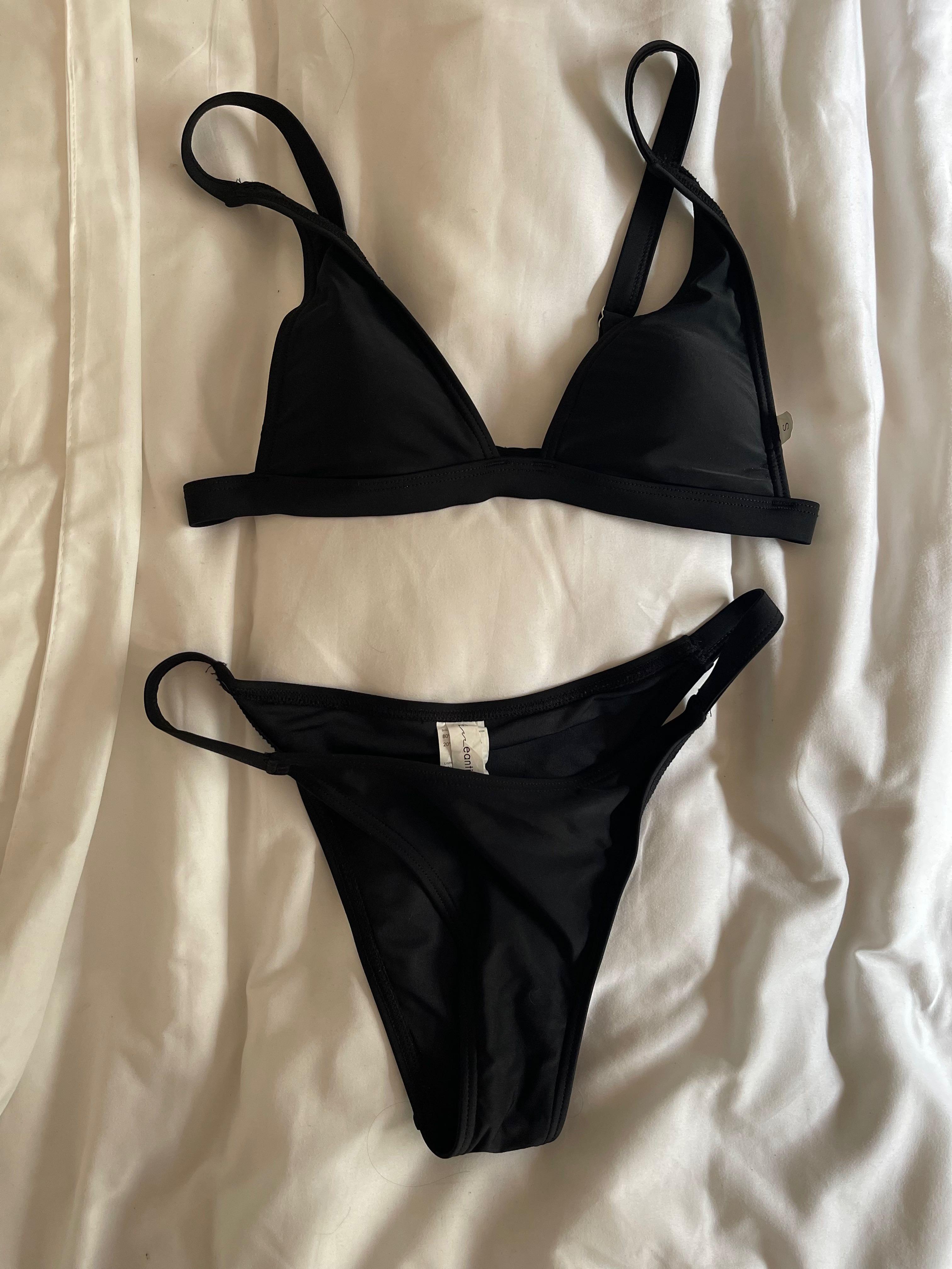 Esseantial Black Bikini Lila Set Women S Fashion Swimwear Bikinis