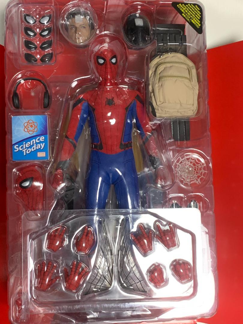 Hot Toys Mms Homecoming Spider Man Figure Deluxe Version Hottoys Spiderman