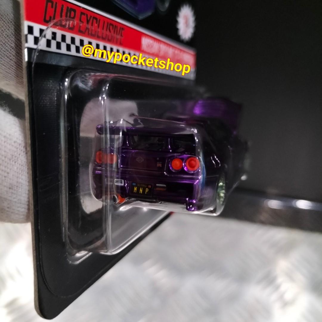 Hot Wheels NISSAN SKYLINE GT R BNR R Spectraflame Purple Complete With Matching Patch