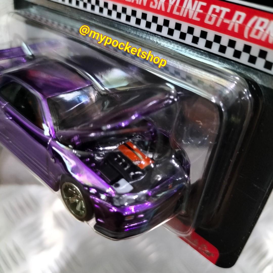 Hot Wheels Nissan Skyline Gt R Bnr R Spectraflame Purple Complete With Matching Patch