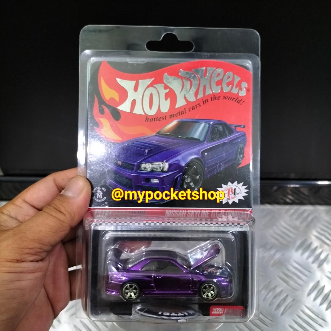 Hot Wheels Nissan Skyline Gt R Bnr R Spectraflame Purple Complete With Matching Patch