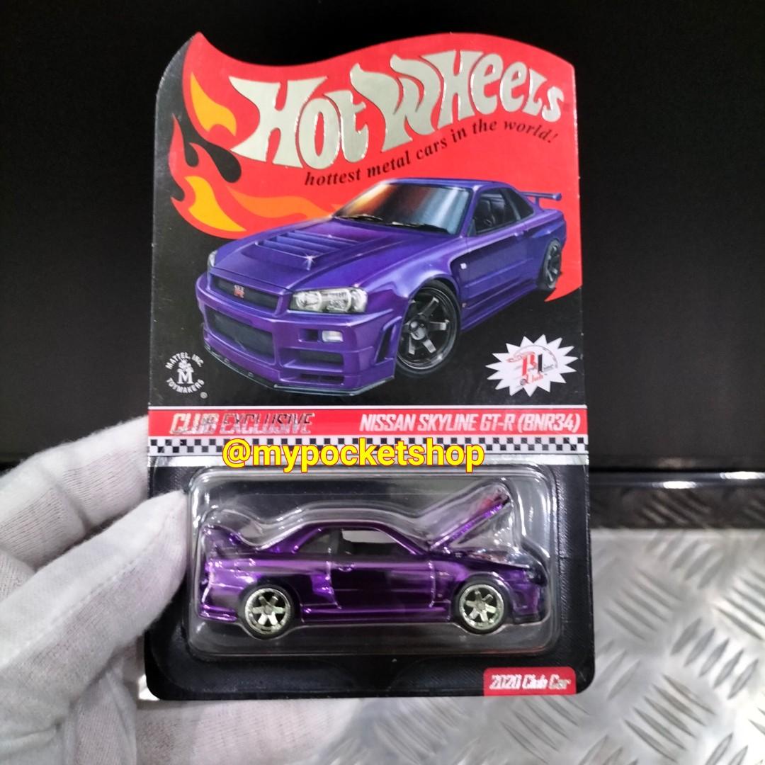 Hot Wheels Nissan Skyline Gt R Bnr R Spectraflame Purple Complete With Matching Patch