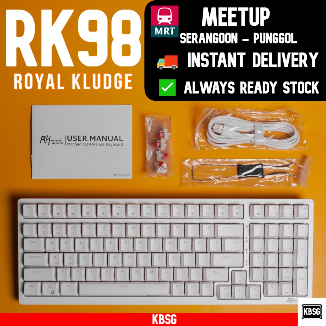 Rk Mechanical Keyboard Rgb Hot Swappable Wireless Compact Layout Computers Tech Parts