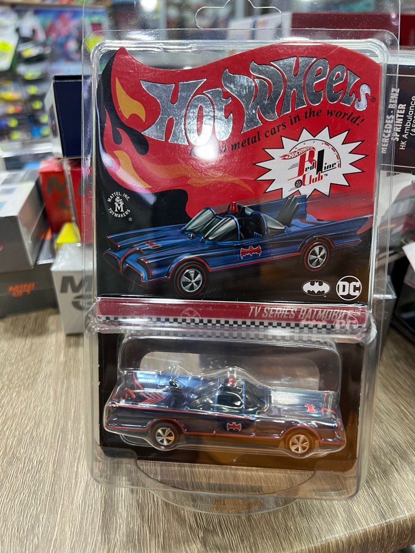 Hotwheels Hot wheels 會員特別版 RLC Exclusive TV Series Batmobile 電鍍 藍色 1968 蝙蝠俠 蝙蝠車 興趣及遊戲 玩具 遊戲