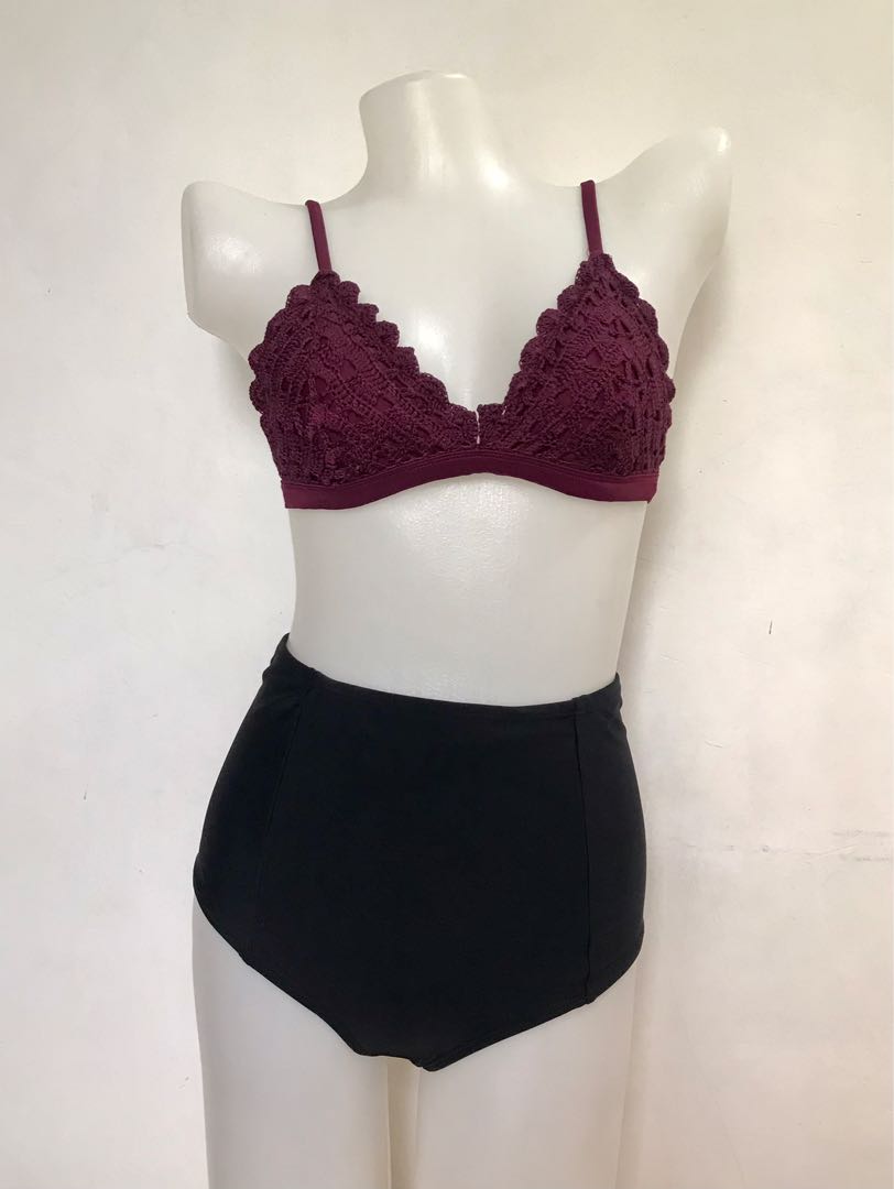 Xhilaration Crochet Bikini Top Women S Fashion Swimwear Bikinis