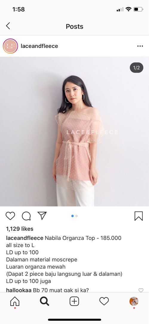 Lace Fleece Pink Nude Top Carawoman Cara Woman Look A Like Fesyen