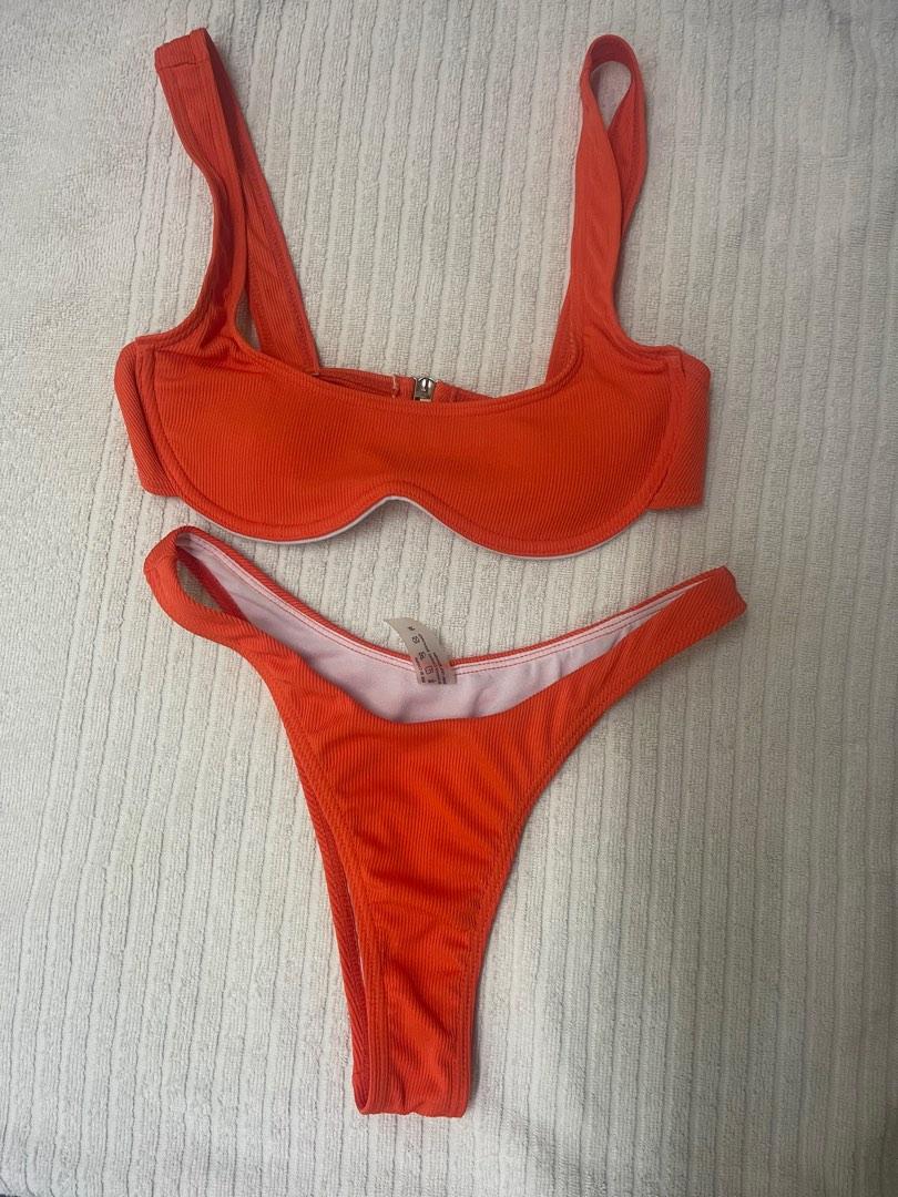 Orange Piece Bikini On Carousell