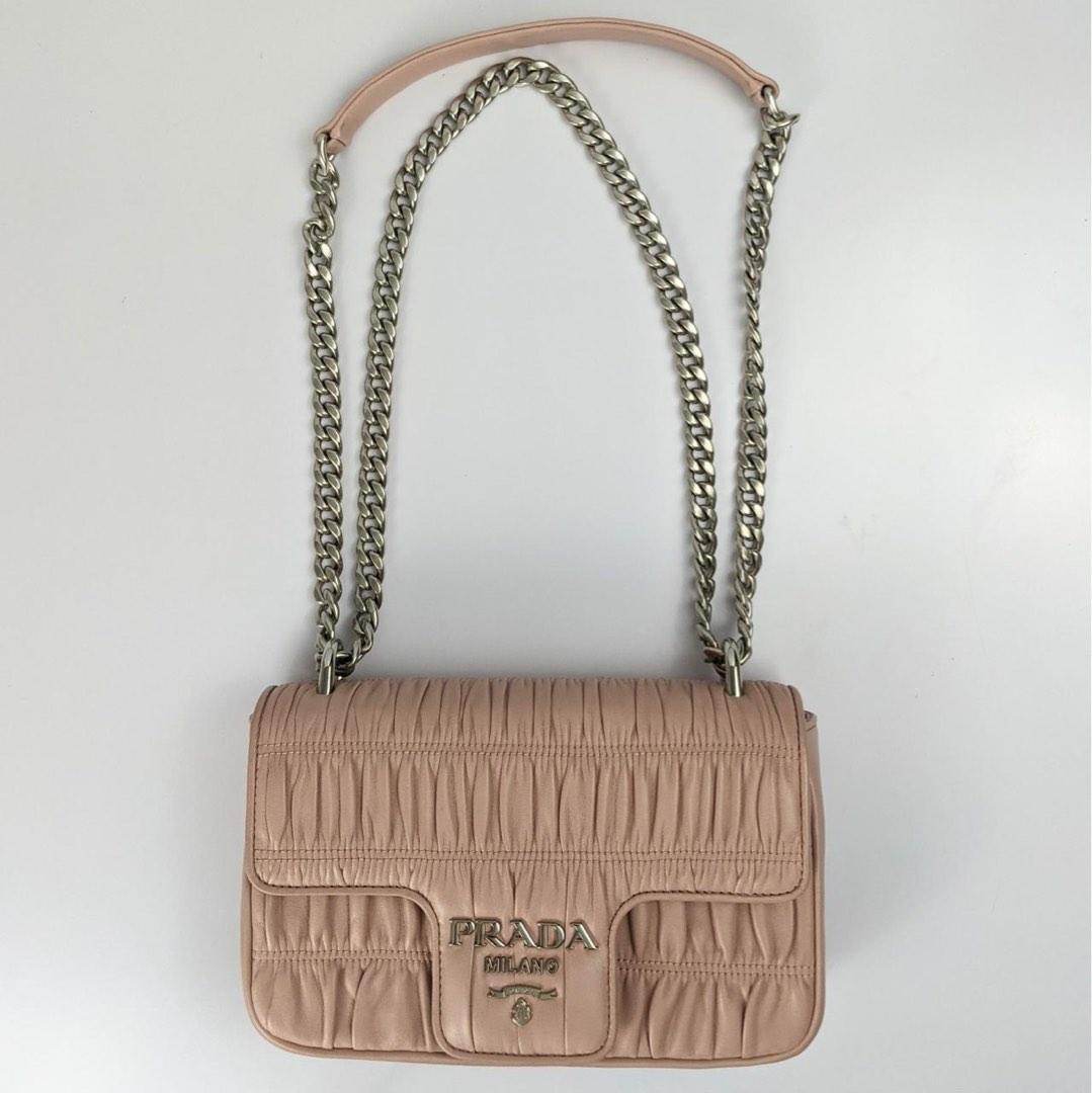 Prada Flap Nude Authentic Barang Mewah Tas Dompet Di Carousell