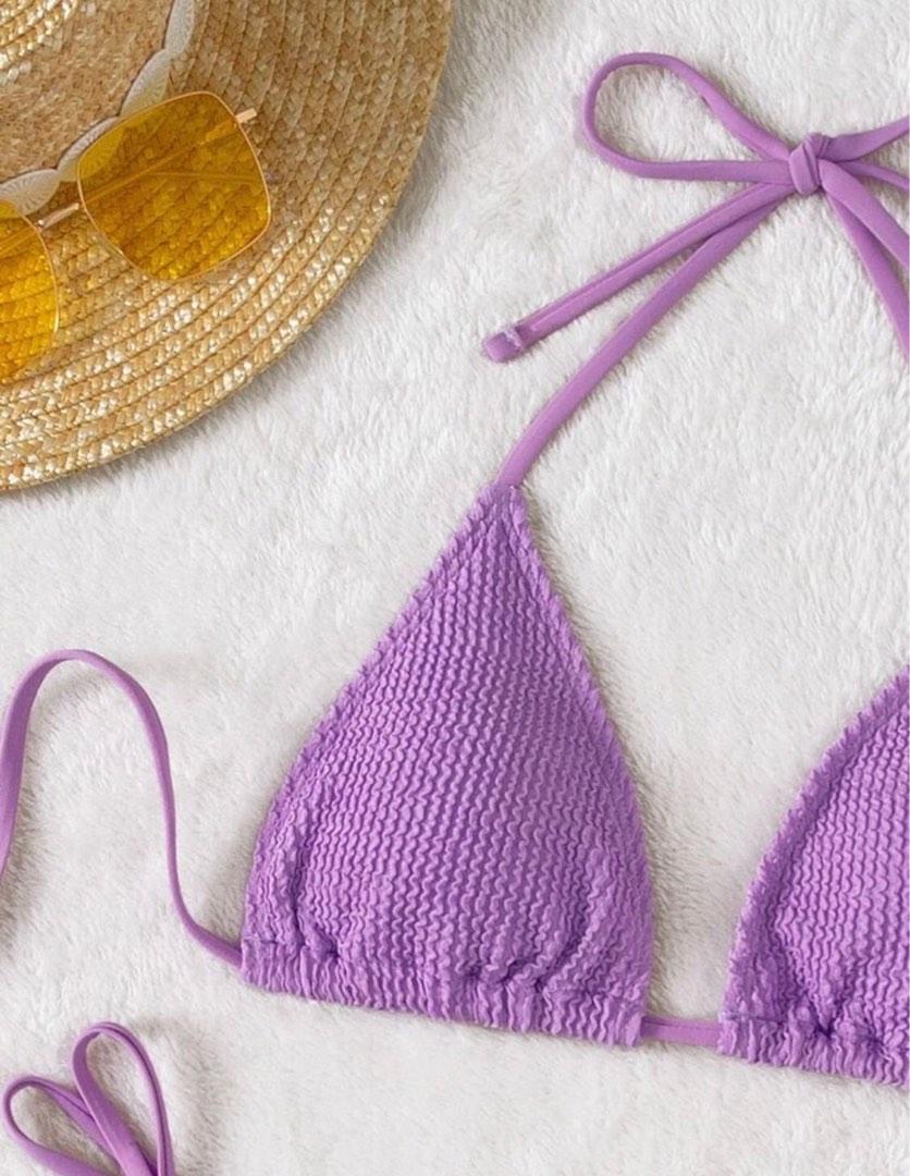 Sexy Triangle Side Tie Bikini Set Women S Fashion Swimwear Bikinis