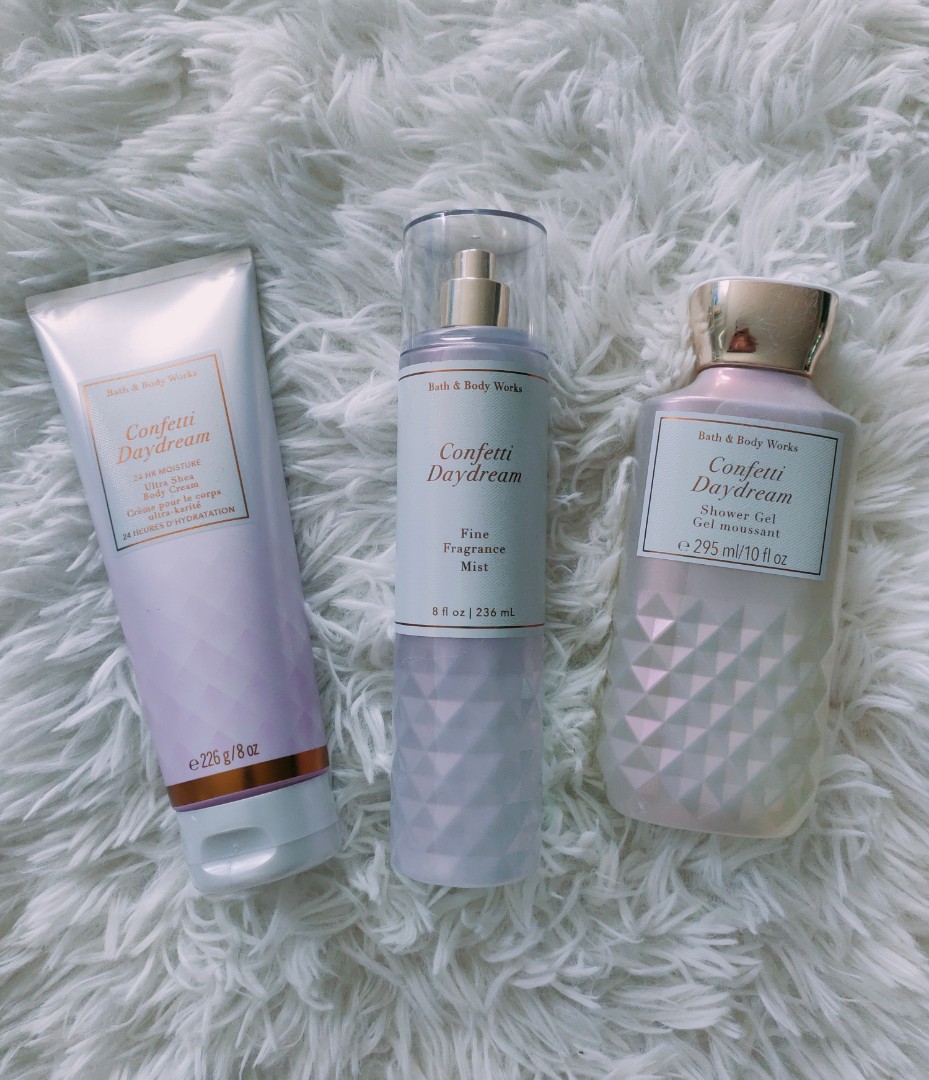 Bbw Confetti Daydream Complete Set Beauty Personal Care Bath Body