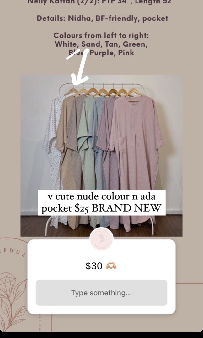 Deepduzt Nelly Kaftan In Nude Women S Fashion Muslimah Fashion