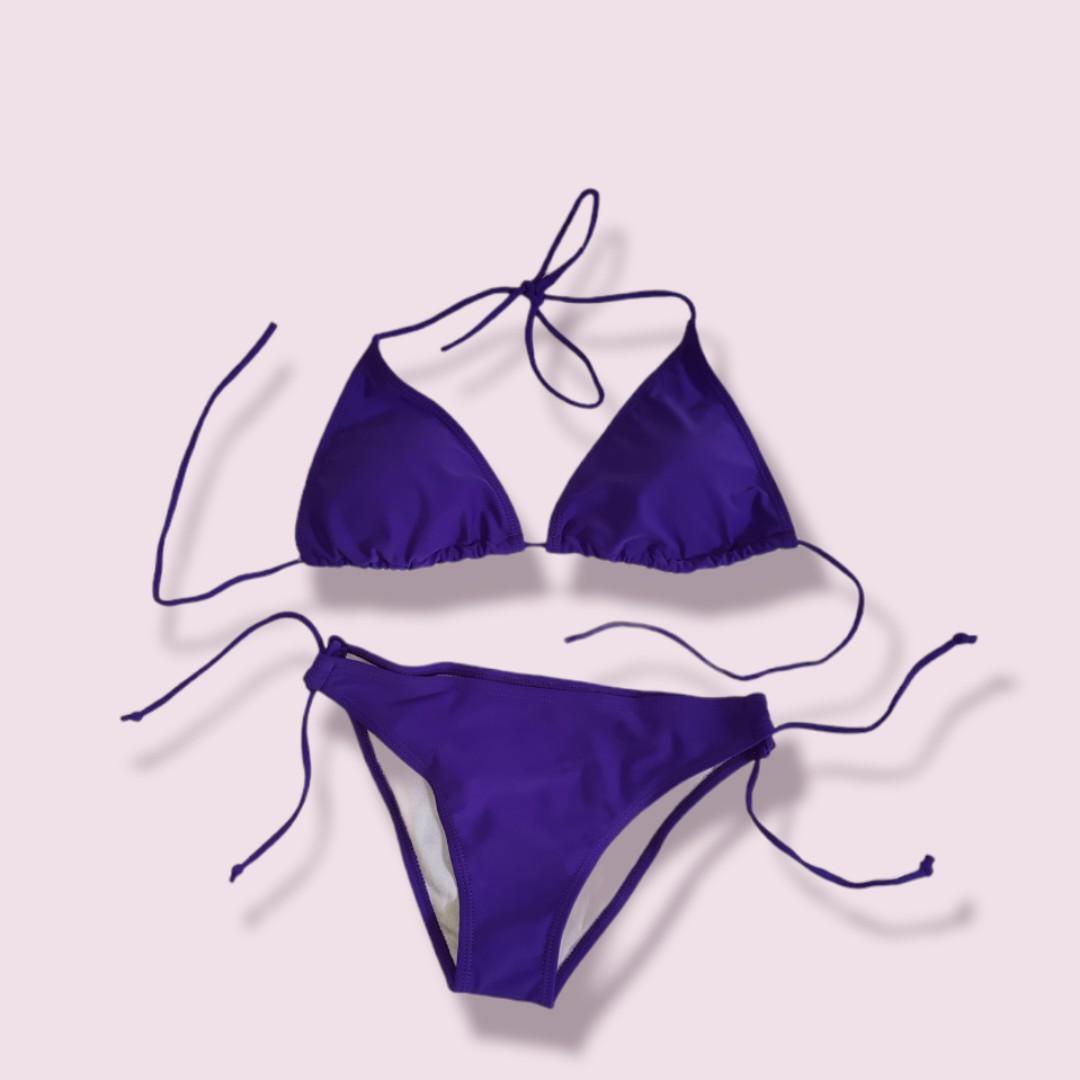 PIECE VIOLET BIKINI SET Women S Fashion Swimwear Bikinis Swimsuits On Carousell