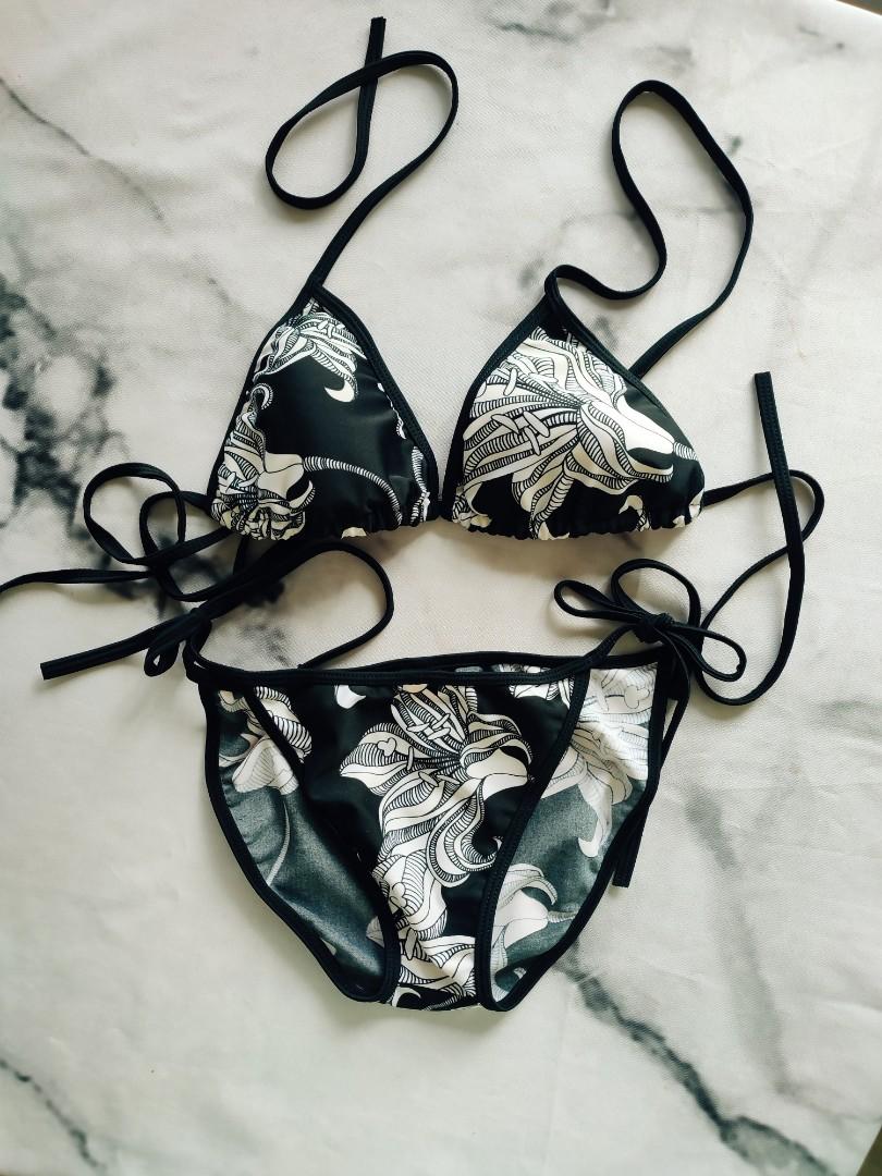 Black White Bikini Set Women S Fashion Swimwear Bikinis