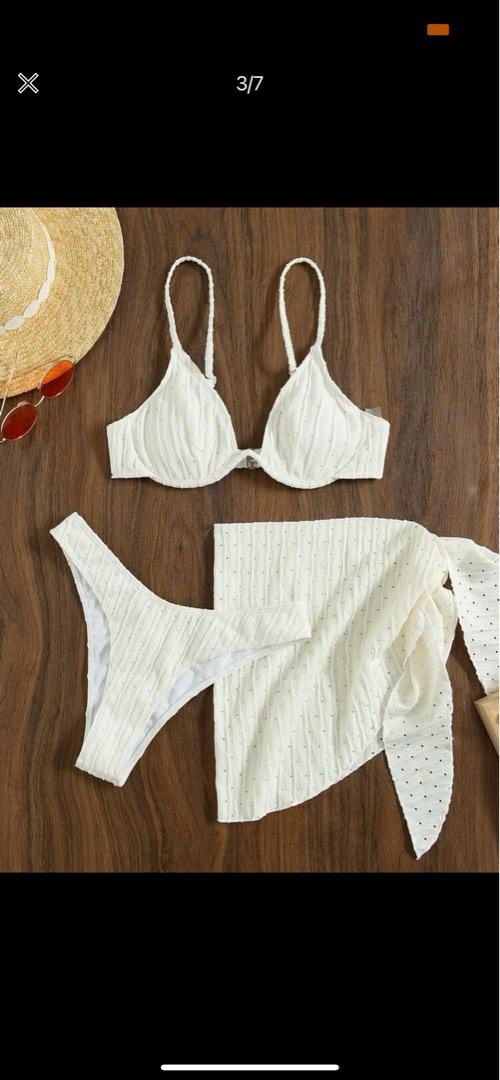Push Up Bikini Swimsuit With Beach Skirt Women S Fashion Swimwear