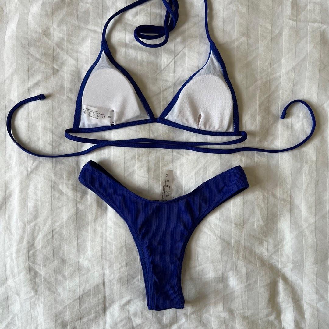 Shein Blue Bikini Women S Fashion Swimwear Bikinis Swimsuits On