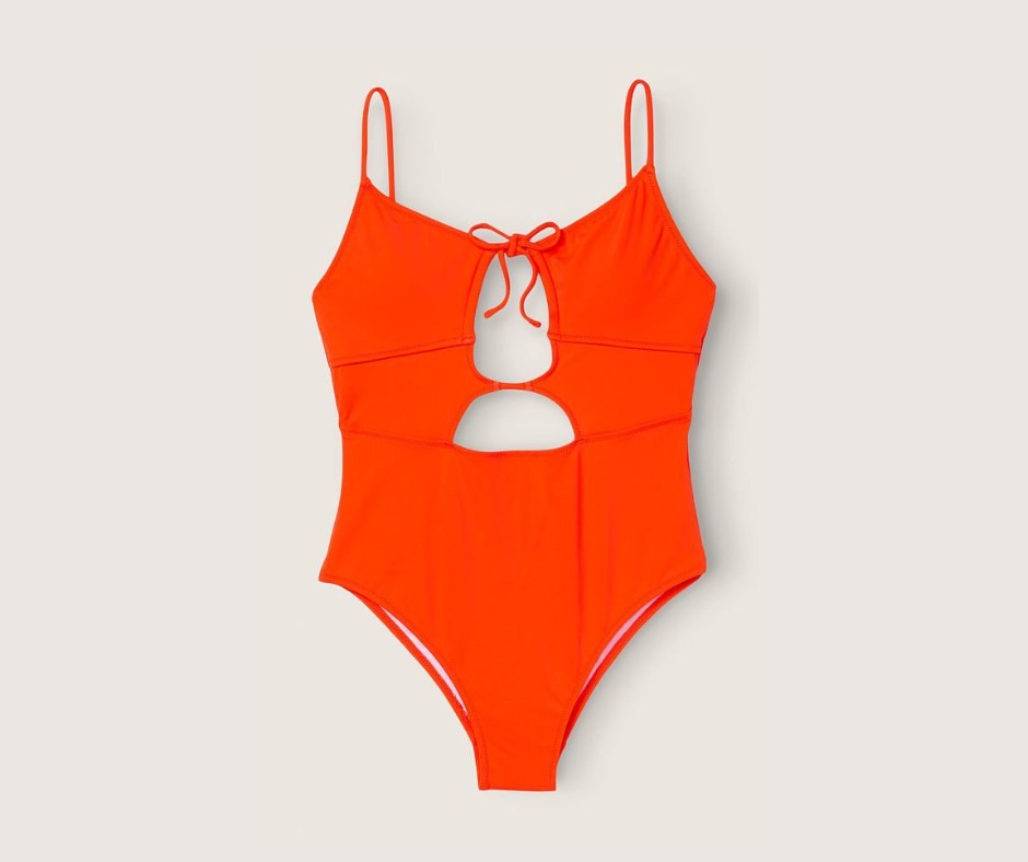 Victoria S Secret VS Small Bikini One Piece Swimwear Authentic New Orange Women S Fashion