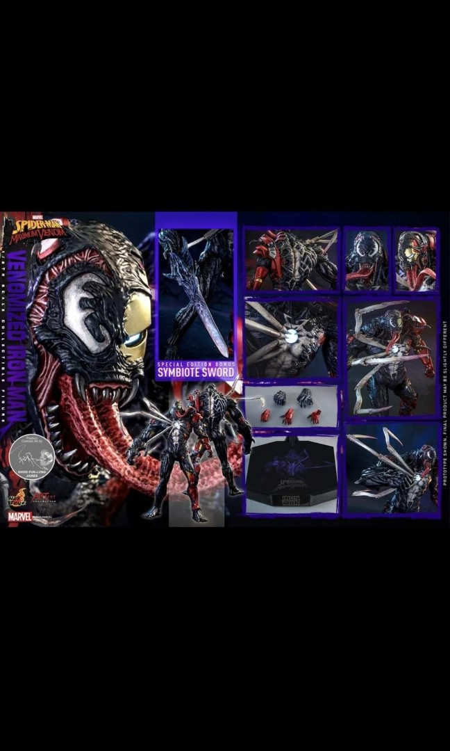 HOT TOYS Marvels Spider Man Maximum Venom Venomized Iron Man with bonus part AC B 可取單 其他
