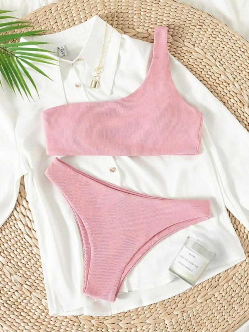 Shein One Shoulder Bikini Women S Fashion Swimwear Bikinis