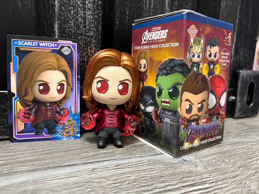 Hot Toys Cosbi Bobble Head Collection Marvel盲盒 Scarlet Witch 興趣及遊戲 玩具 遊戲類 Carousell