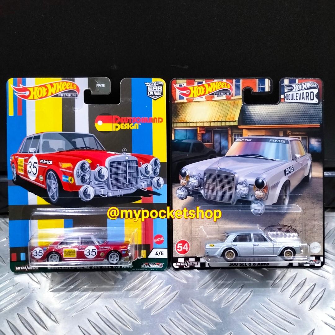 Hot Wheels MERCEDES BENZ SEL AMG Red Silver