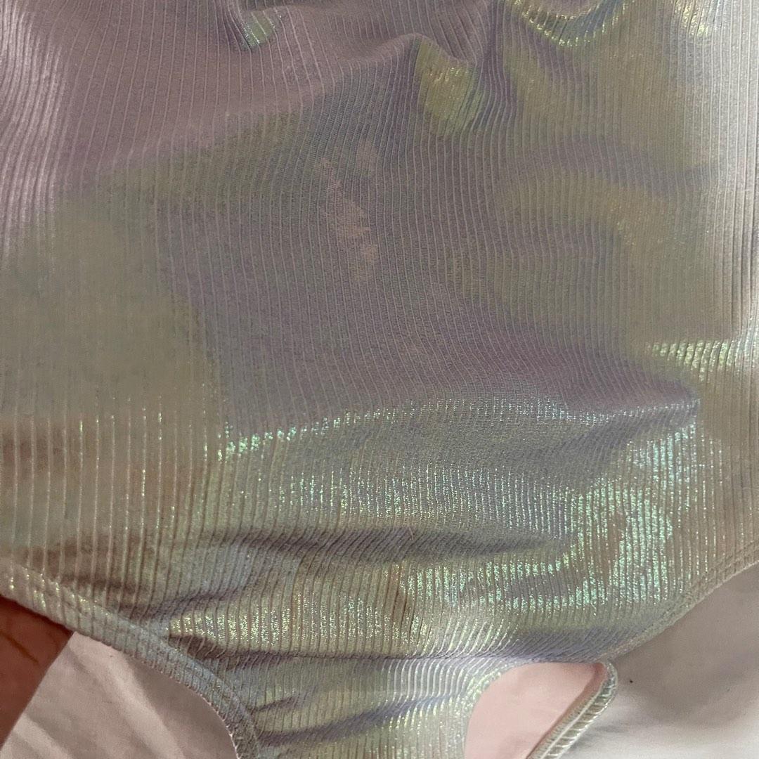 Xhiliration One Piece Metallic Bikini Swimsuit Glossy Women S Fashion